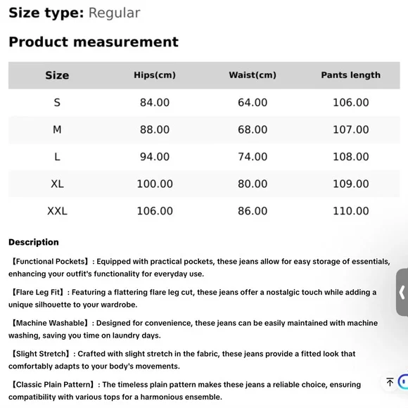 TikTok Women's Blue High-Waisted flare Jeans NWOT never worn. Bought last year - Picture 8 of 10